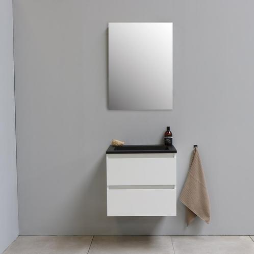 Badkamermeubel BWS Pepper Acryl Wastafel Mat Zwart Zonder, Doe-het-zelf en Verbouw, Sanitair, Bad, Nieuw, Ophalen of Verzenden