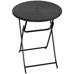 TRUUSK Ronde Opklapbare Tafel Ø60 Cm Tuin-Eettafel Met Decor, Verzenden, Nieuw