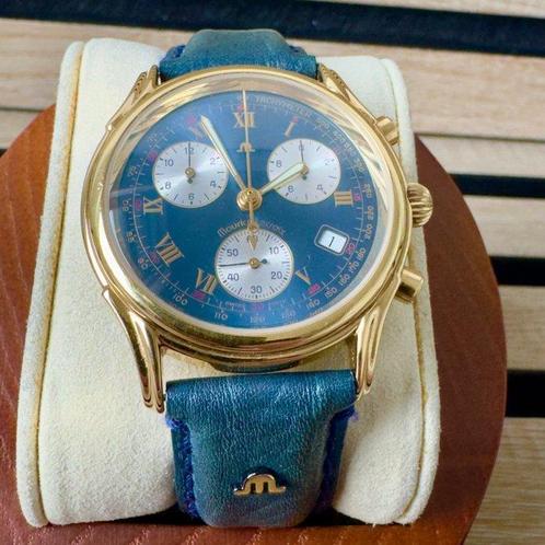 Maurice Lacroix - Les Classiques Chronograph 18k Goldplated, Sieraden, Tassen en Uiterlijk, Horloges | Heren