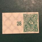 Duitse Rijk 1922 - NO RP: 4 Mark Posthorn ongesneden met, Postzegels en Munten, Gestempeld
