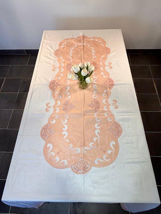 Tafelkleed (13) - 280 cm - 180 cm - Tafelkleed organdis, Antiek en Kunst, Antiek | Kleden en Textiel