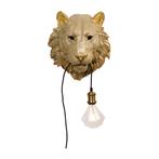 *WOONWINKEL* Kare Design Tiger Head Gouden Tijger Wandlamp, Huis en Inrichting, Lampen | Wandlampen, Nieuw, Verzenden
