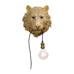 *WOONWINKEL* Kare Design Tiger Head Gouden Tijger Wandlamp, Huis en Inrichting, Lampen | Wandlampen, Verzenden, Nieuw
