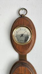 Thermometer - Barometer - Hygrometer-eiken-glas-messing
