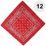 Fako Fashion - Boerenzakdoek Rood - Bandana Rood - Zakdoek, Verzenden, Nieuw