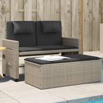 vidaXL Tuinbankje verstelbaar met kussens poly rattan, Tuin en Terras, Verzenden, Nieuw, Rotan