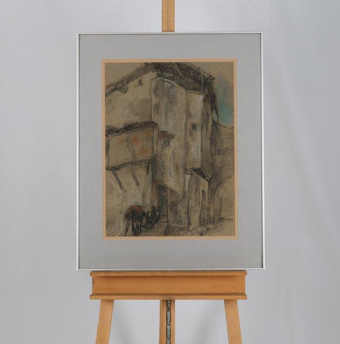 Johannes Hendricus Jurres (1875-1946) - Man met ezel, Antiek en Kunst, Kunst | Designobjecten