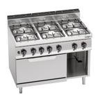 Gasfornuis - 6-pits - 33,5 kW - elektrische oven met