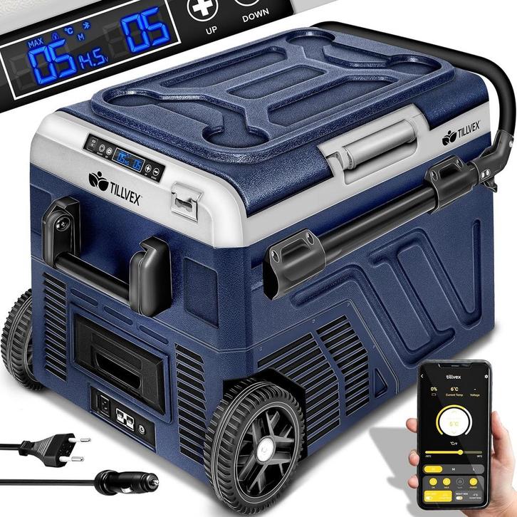 Compressor Koelbox elektrisch - Coolbox - Frigobox - 50L - B, Caravans en Kamperen, Koelboxen, Zo goed als nieuw, Verzenden