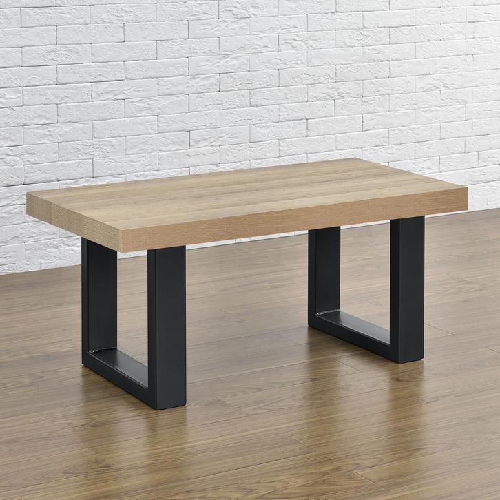 Stalen onderstel set van 2 U bankpoot 40x43 cm zwart, Huis en Inrichting, Tafelonderdelen, Verzenden