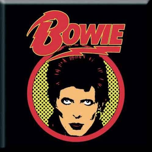 David Bowie Flash Logo Koelkastmagneet officiële merchandise, Verzamelen, Muziek, Artiesten en Beroemdheden, Gebruiksvoorwerp