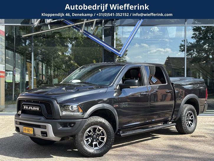 Dodge Ram 1500 5.7 V8 4x4 Crew Cab 57 Rebel 402pk | Luchtve, Auto's, Bestelauto's, Onderhoudsboekje, Lease, Zwart, Automaat, Financial lease