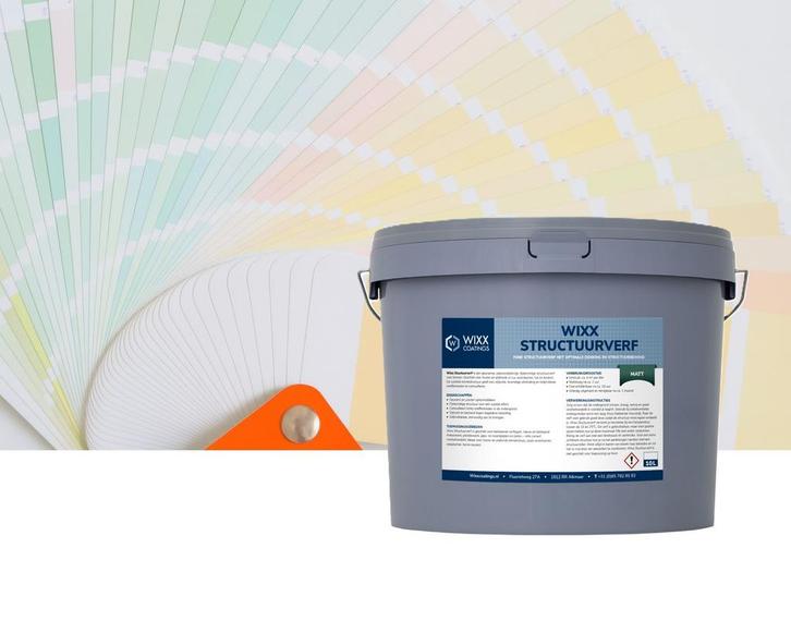 Wixx Structuurverf Mat - 10L Mengkleur 10L, Doe-het-zelf en Verbouw, Verf, Beits en Lak, Verf, Overige kleuren, Nieuw, 5 tot 10 liter