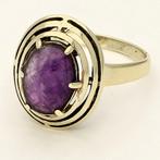 Ring - 14 karaat Geel goud - 1.77ct. tw. Amethist, Nieuw