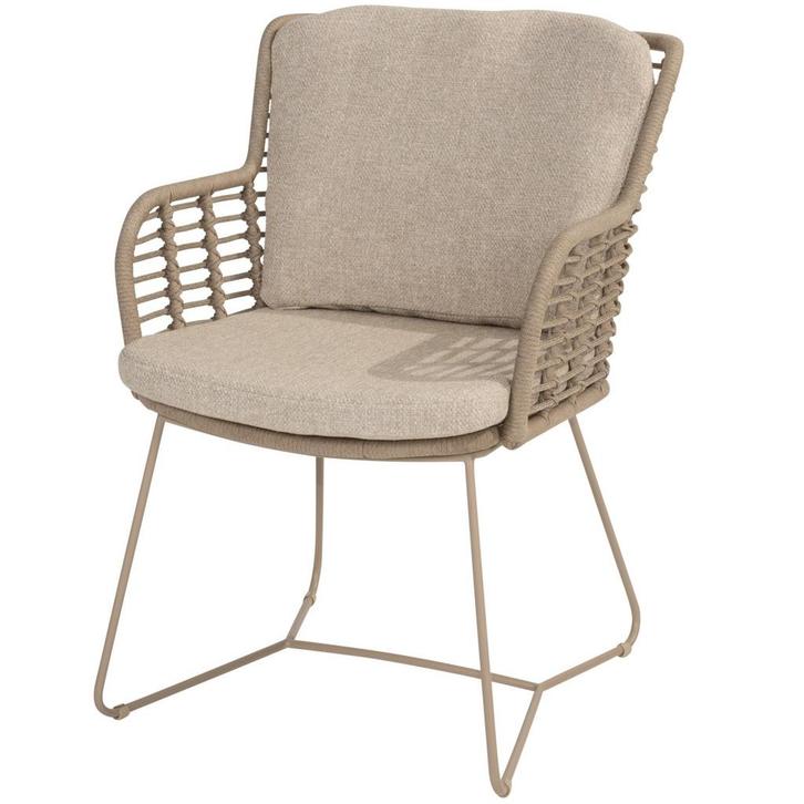 Fabrice dining tuinstoel latte 4 Seasons Outdoor, Tuin en Terras, Tuinstoelen, Nieuw, Ophalen of Verzenden