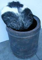 industriële kruk, hocker, voetenbank, barkruk, opberg stoel, 5 krukken of meer, Ophalen of Verzenden, Nieuw, Leer