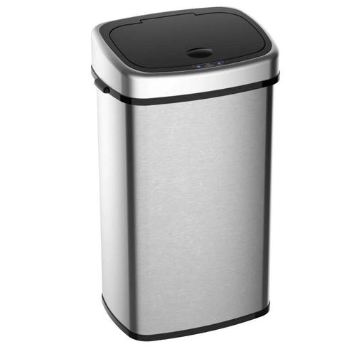 TRUUSK Automatische Afvalbak 48L Zilver - Infraroodsensor -, Huis en Inrichting, Woonaccessoires | Prullenbakken, Nieuw, Verzenden