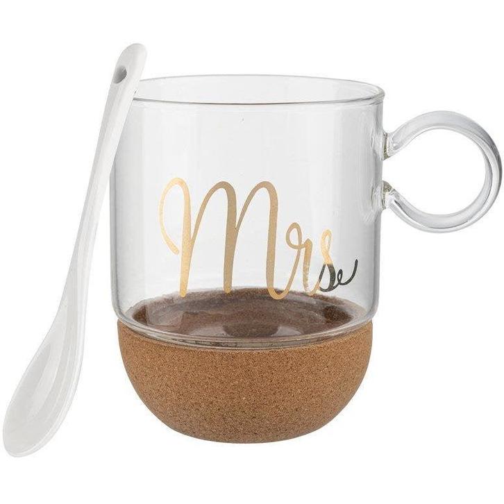 Florina dubbelwandig glas 240 ml met kurk voet en gouden, Huis en Inrichting, Keuken | Servies, Ophalen of Verzenden