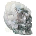 Mos-Agaat geode schedel 1412 gram, Nieuw, Verzenden