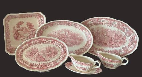 Villeroy & Boch - Tafelservies (7) - Burgenland rood -, Antiek en Kunst, Antiek | Meubels | Tafels