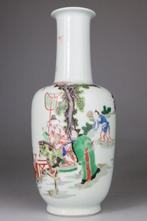 Vaas en porselein - Famille Verte - Kangxi-markering -