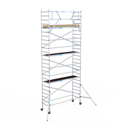 Basic rolsteiger 90 x 8,2m werkhoogte, Doe-het-zelf en Verbouw, Steigers, Rolsteiger of Kamersteiger, Nieuw, 5 meter of hoger