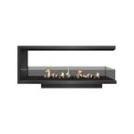 Inbouwhaard driezijdig bio ethanol roomdivider 130 cm, Ophalen of Verzenden, Nieuw, Inbouwhaard, Overige soorten