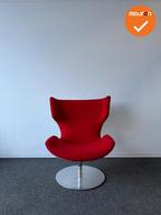 Fauteuil - Artifort Boson - design stoel - Rode stoffering -, Vergader- of Presentatieruimte, Ophalen of Verzenden, Gebruikt, Stoel