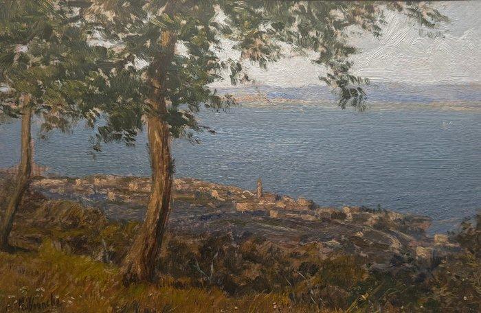 Marcello Vianello (1909-1985) - Lago di Garda Torri del, Antiek en Kunst, Kunst | Schilderijen | Klassiek