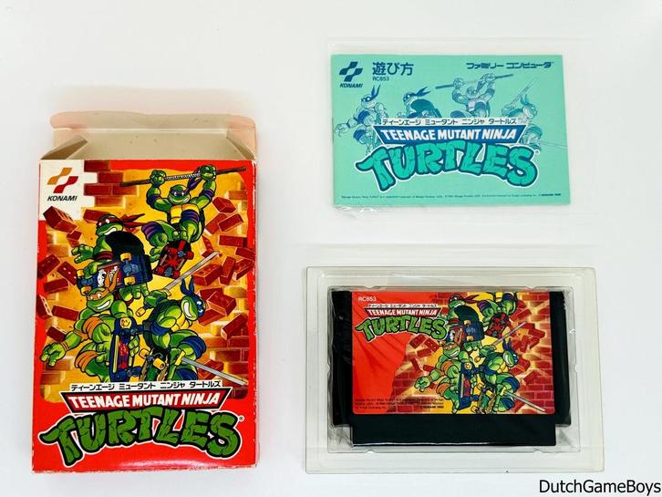 Nintendo Famicom - Teenage Mutant Ninja Turtles, Spelcomputers en Games, Games | Nintendo NES, Gebruikt, Verzenden