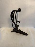 Beeld, Fraai bronzen beeld van moeder en kind - 43 cm -