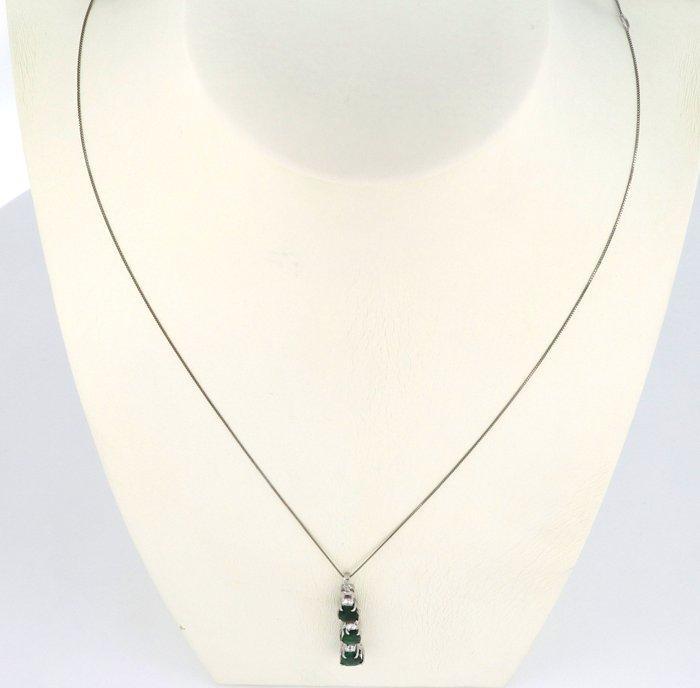 Zonder Minimumprijs - Ketting met hanger - 18 karaat Witgoud, Sieraden, Tassen en Uiterlijk, Antieke sieraden