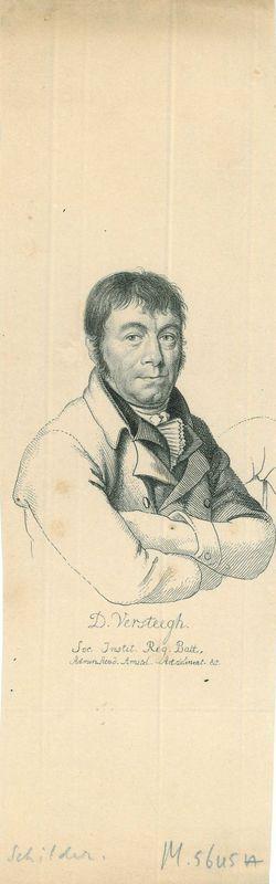 Portrait of Dirk Versteegh, Antiek en Kunst, Kunst | Etsen en Gravures