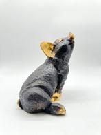 sculptuur, Cute seated pig - 17 cm - Brons, Antiek en Kunst