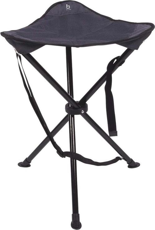 Bo-Camp - 3-Poots krukje - Deluxe - Antraciet - 55 cm, Caravans en Kamperen, Kampeeraccessoires, Zo goed als nieuw, Ophalen of Verzenden