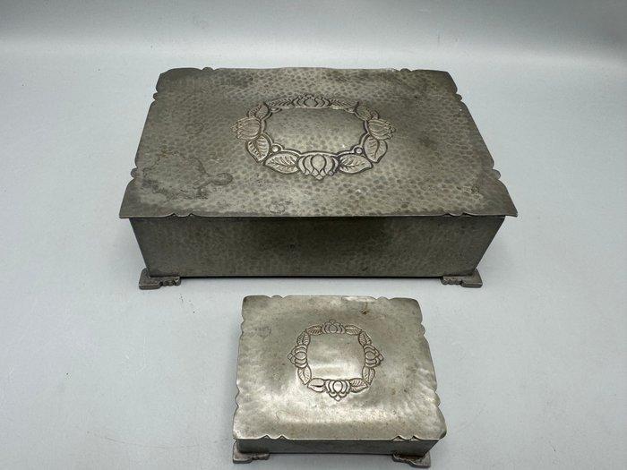 Kist (2) - Hout - Art Deco tinnen dozen, Antiek en Kunst, Kunst | Designobjecten