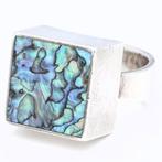 Zonder Minimumprijs - Ring Zilver - Abalone schelp