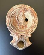 Oud-Romeins, Keizerrijk Terracotta olielamp, Antiek en Kunst