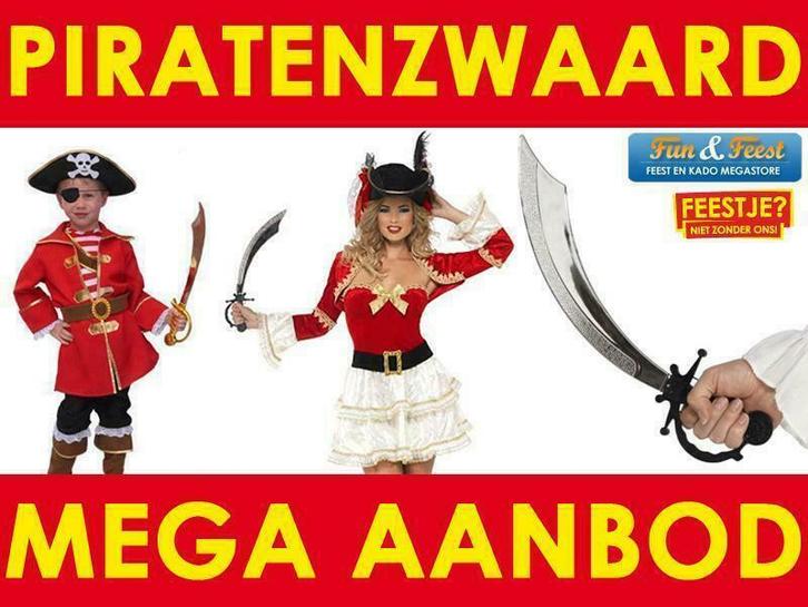Piraten zwaarden - Zwaard piraat - Piraten accessoires, Cd's en Dvd's, Dvd's | Kinderen en Jeugd, Nieuw in verpakking, Ophalen of Verzenden