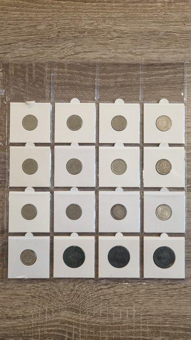 Nederland. 25 Cent 1910/1943 (Zonder Minimumprijs), Postzegels en Munten, Munten | Nederland
