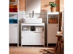 SoBuy Wastafelonderkast - BZR185-W - MDF - 60 x 60 x 30 cm -, Verzenden, Nieuw