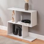 Bijzettafel Koxjö staand rek 57x60x20 cm wit [en.casa], Huis en Inrichting, Tafels | Bijzettafels, Verzenden, Nieuw