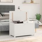 vidaXL Opbergbox wit 80x40x45,5 cm massief grenenhout, Huis en Inrichting, Verzenden, Nieuw