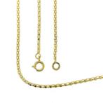 Gouden mirrored meshschakel ketting, Ophalen of Verzenden, Gebruikt, Overige kleuren, Goud