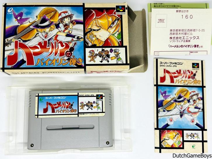 Super Famicom - Hamelin No Violin / Violinist Of Hamelin  +, Spelcomputers en Games, Games | Nintendo Super NES, Gebruikt, Verzenden