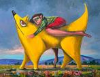 Andrzej Gudaski - My lovely yellow dog XXL, Antiek en Kunst