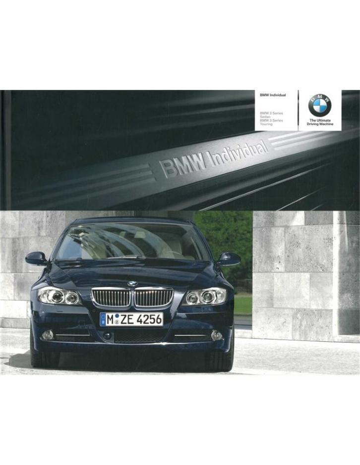 2006 BMW 3 SERIE INDIVIDUAL HARDCOVER BROCHURE ENGELS, Boeken, Auto's | Folders en Tijdschriften, BMW