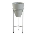 Plantenstandaard Asten 40,5x16 cm lichtgrijs [en.casa], Tuin en Terras, Verzenden, Nieuw