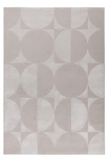 Japandi Vloerkleed | Elif | Cirkels | Zilver | 160x230 cm beschikbaar voor biedingen