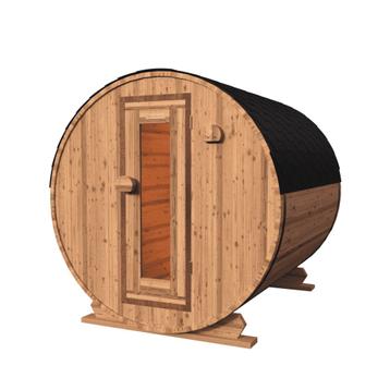 Red Knotty Cedar barrelsauna 240 cm | 10% KORTING